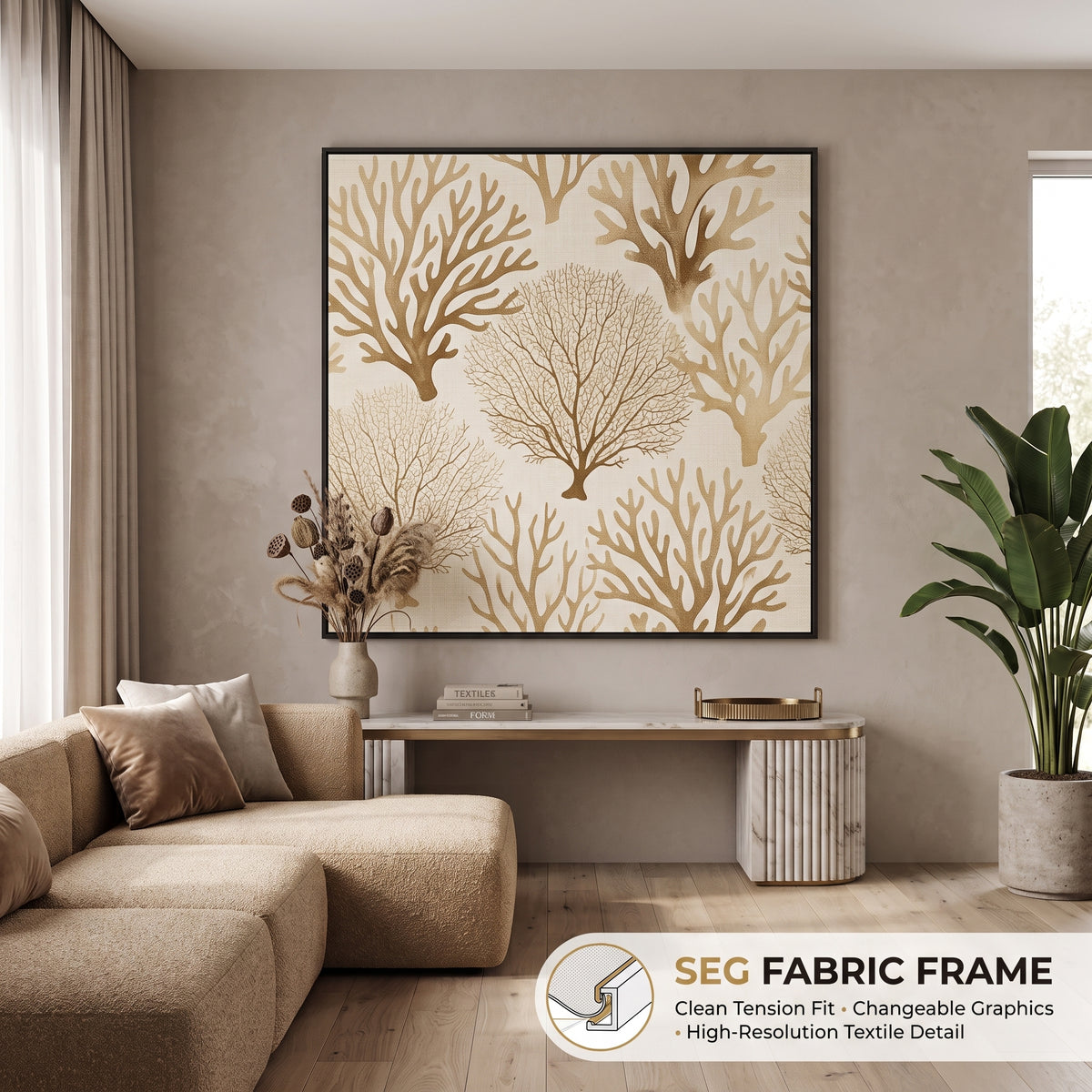 Wall Mounted SEG Fabric