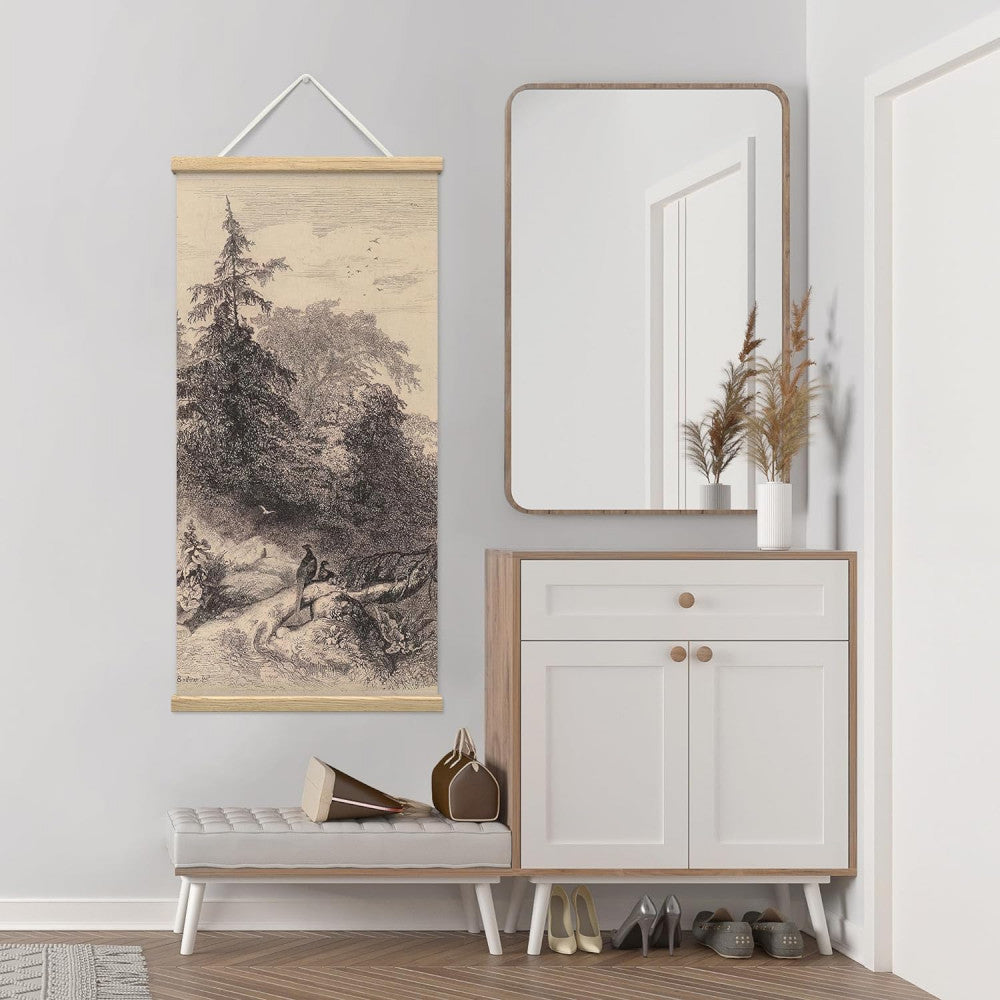 Magnetic Wood Artwork Hangar